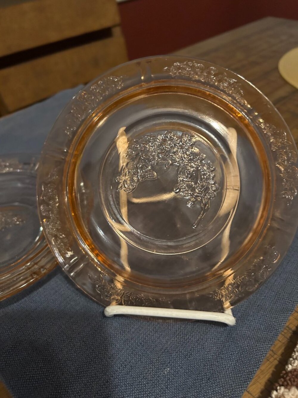 Vintage Amber  glass bowl          Depression glass   Indian Glass Tiara   1.5 i